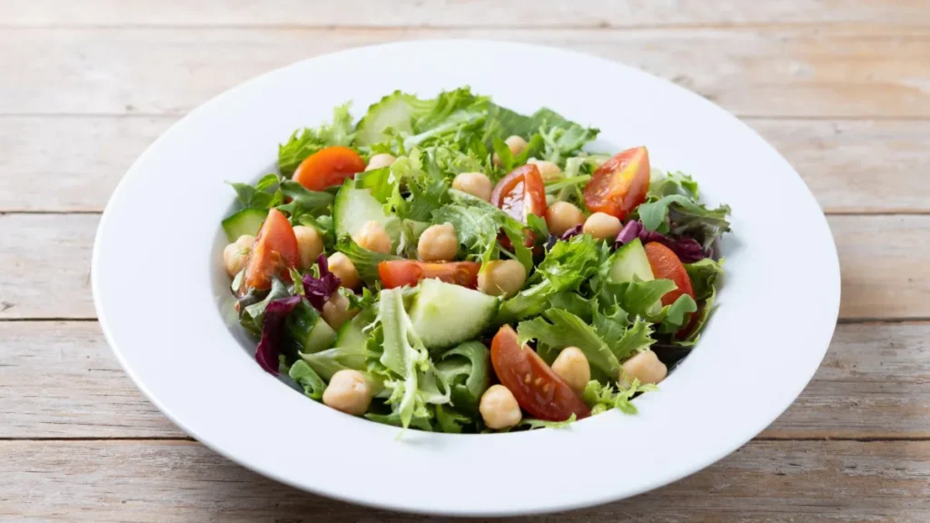 Chickpea and Cucumber Salad with Whole-Grain Pita