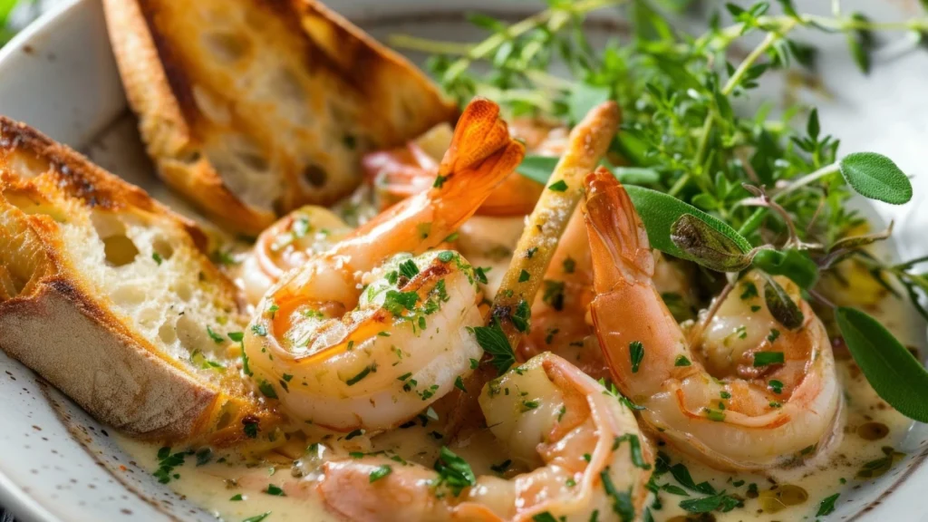 Classic Garlic Chicken and Shrimp Scampi