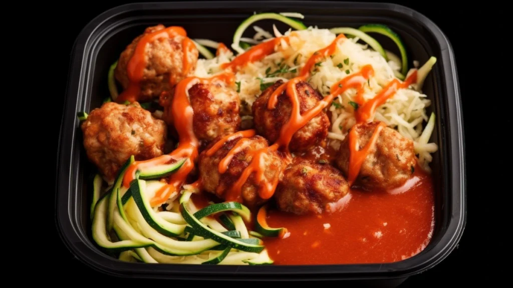 Italian Turkey Meatballs with Zoodles