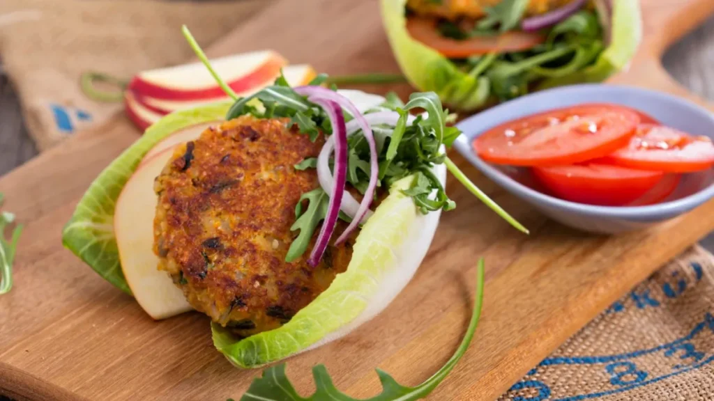 Mini Salmon Cakes with Peas