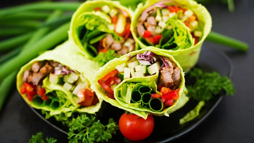 Rainbow Veggie Wraps with Edamame