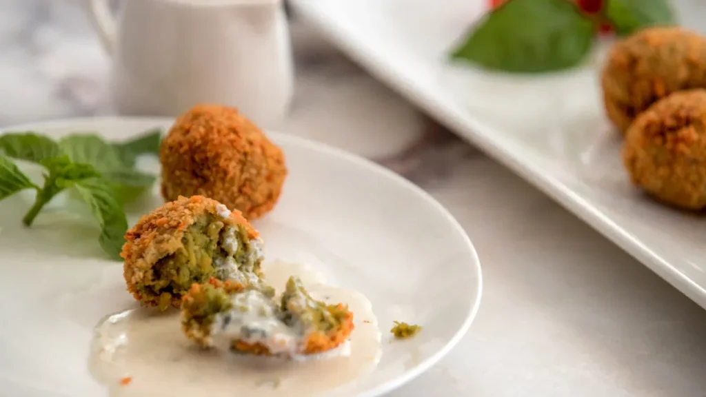 Veggie and Quinoa Bites with Dipping Sauce